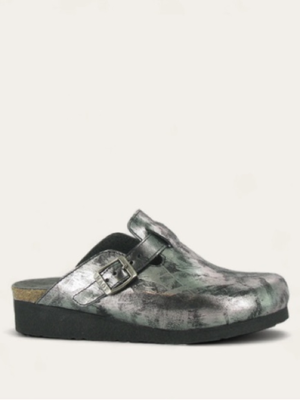 Naot Autumn Clog Mule Slip On Shoe Sz EU 40 US 9 Metallic Onyx - Picture 2 of 15